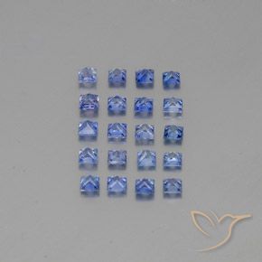 2.03 ct natürliche Pastellblau Saphir-Edelsteine, Quadrat, VVS-VS