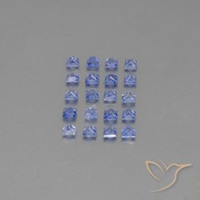 2,05 ct natürliche Elektrisches Lila Blau Saphir-Edelsteine, Quadrat, VVS-VS