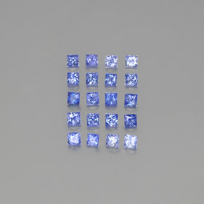 1,63 ct natürliche blauer Saphir-Edelsteine, Quadrat, VVS-VS