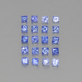1,63 ct natürliche blauer Saphir-Edelsteine, Quadrat, VVS-VS