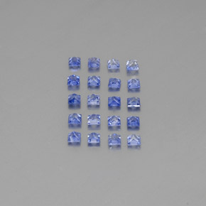 1,63 ct natürliche blauer Saphir-Edelsteine, Quadrat, VVS-VS