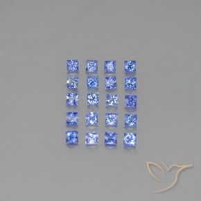 1,55 ct natürliche blauer Saphir-Edelsteine, Quadrat, VVS-VS