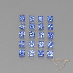1,55 ct natürliche blauer Saphir-Edelsteine, Quadrat, VVS-VS