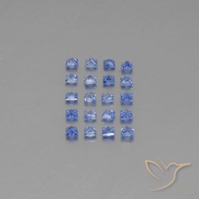 1,55 ct natürliche blauer Saphir-Edelsteine, Quadrat, VVS-VS