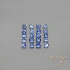 1,52 ct natürliche blauer Saphir-Edelsteine, Quadrat, VVS-VS