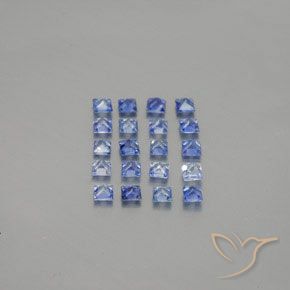 1,57 ct natürliche blauer Saphir-Edelsteine, Quadrat, VVS-VS