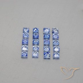 1,75 ct natürliche blauer Saphir-Edelsteine, Quadrat, VVS-VS