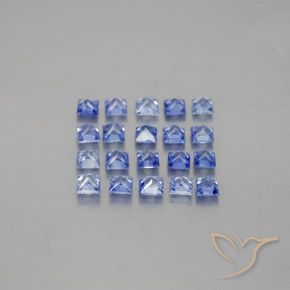 2,43 ct natürliche blauer Saphir-Edelsteine, Quadrat, VVS-VS