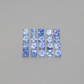  ct natürliche blauer Saphir-Edelsteine, Quadrat, VVS-VS