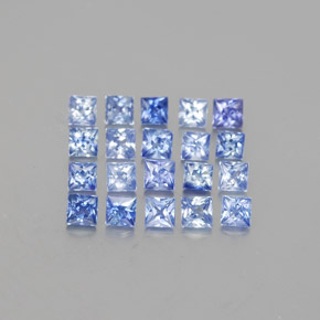 ct natürliche blauer Saphir-Edelsteine, Quadrat, VVS-VS