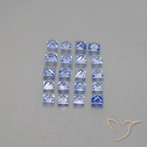 1,85 ct natürliche blauer Saphir-Edelsteine, Quadrat, VVS-VS