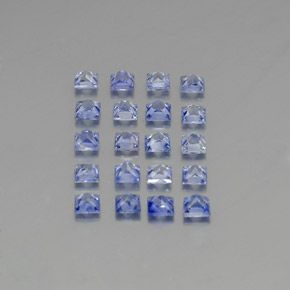 1,31 ct natürliche blauer Saphir-Edelsteine, Quadrat, VVS-VS