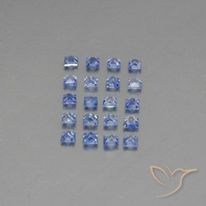 1,90 ct natürliche blauer Saphir-Edelsteine, Quadrat, VVS-VS