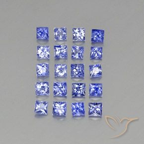 1,67 ct natürliche blauer Saphir-Edelsteine, Quadrat, VVS-VS