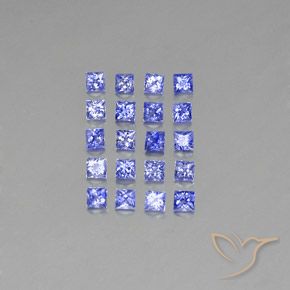 2,14 ct natürliche blauer Saphir-Edelsteine, Quadrat, VVS-VS