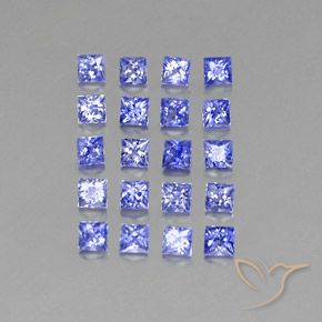 2,14 ct natürliche blauer Saphir-Edelsteine, Quadrat, VVS-VS