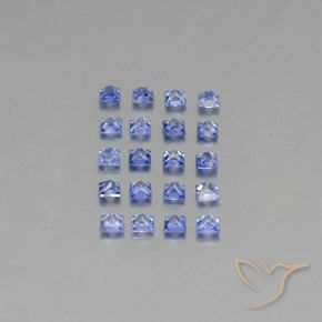 2,10 ct natürliche blauer Saphir-Edelsteine, Quadrat, VVS-VS