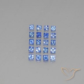 2.54ctw Natürlicher Mittleres Dunkelblau Saphir, Quadrat, VVS-VS