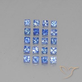 2.54 ct natürliche Mittleres Dunkelblau Saphir-Edelsteine, Quadrat, VVS-VS