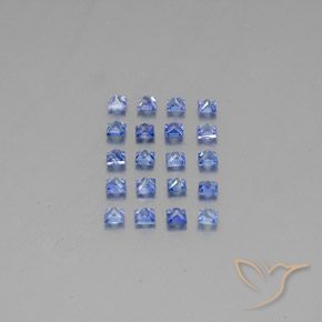 2.54 ct natürliche Mittleres Dunkelblau Saphir-Edelsteine, Quadrat, VVS-VS