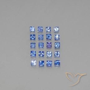 1.72 ct natürliche Mittleres Dunkelblau Saphir-Edelsteine, Quadrat, VVS-VS