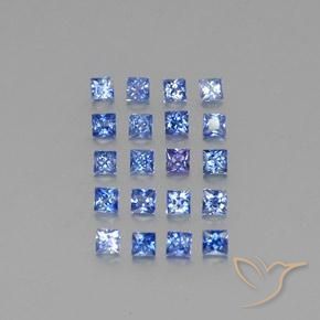 1.72 ct natürliche Mittleres Dunkelblau Saphir-Edelsteine, Quadrat, VVS-VS