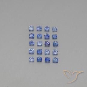 1.72 ct natürliche Mittleres Dunkelblau Saphir-Edelsteine, Quadrat, VVS-VS