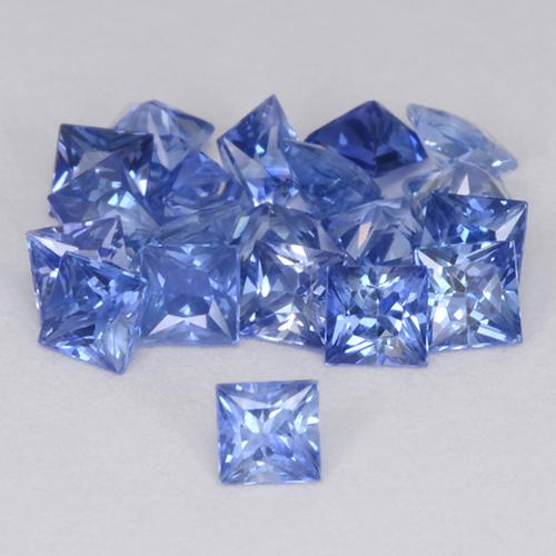 2,36 ct natürliche blauer Saphir-Edelsteine, Quadrat, VVS-VS