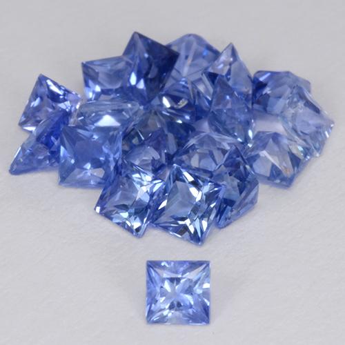 2,36 ct natürliche blauer Saphir-Edelsteine, Quadrat, VVS-VS