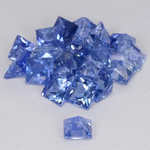 2,36 ct natürliche blauer Saphir-Edelsteine, Quadrat, VVS-VS