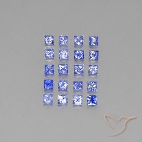 1,99 ct natürliche blauer Saphir-Edelsteine, Quadrat, VVS-VS