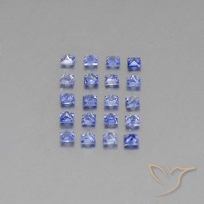 1,99 ct natürliche blauer Saphir-Edelsteine, Quadrat, VVS-VS