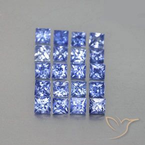 3.38 ct natürliche Pastellblau Saphir-Edelsteine, Quadrat, VVS-VS