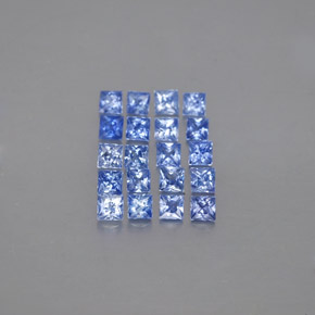  ct natürliche blauer Saphir-Edelsteine, Quadrat, VVS-VS
