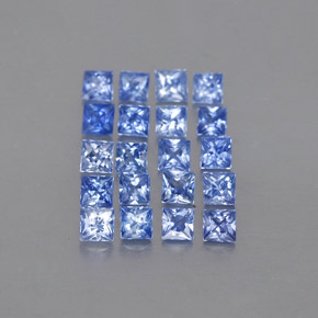  ct natürliche blauer Saphir-Edelsteine, Quadrat, VVS-VS