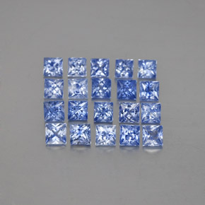 1,60 ct natürliche blauer Saphir-Edelsteine, Quadrat, VVS-VS