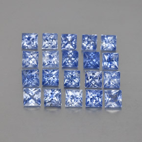 1,60 ct natürliche blauer Saphir-Edelsteine, Quadrat, VVS-VS