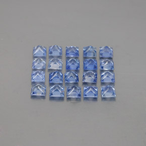 1,60 ct natürliche blauer Saphir-Edelsteine, Quadrat, VVS-VS