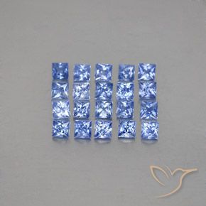 2,49 ct natürliche blauer Saphir-Edelsteine, Quadrat, VVS-VS