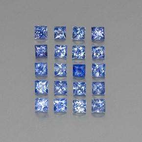 3,67 ct natürliche blauer Saphir-Edelsteine, Quadrat, VVS-VS