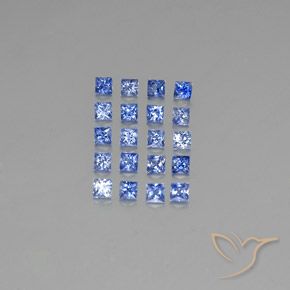 1,53 ct natürliche blauer Saphir-Edelsteine, Quadrat, VVS-VS