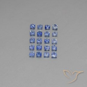 1,53 ct natürliche blauer Saphir-Edelsteine, Quadrat, VVS-VS