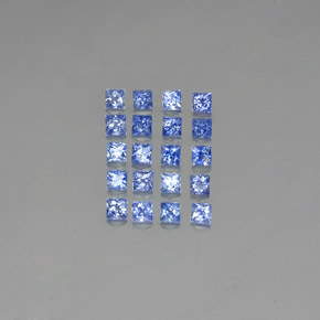 ct natürliche blauer Saphir-Edelsteine, Quadrat, VVS-VS