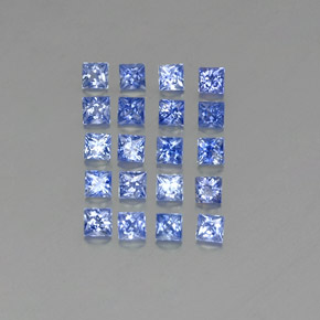  ct natürliche blauer Saphir-Edelsteine, Quadrat, VVS-VS