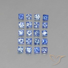 1,31 ct natürliche blauer Saphir-Edelsteine, Quadrat, VVS-VS