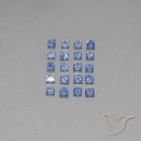 1,31 ct natürliche blauer Saphir-Edelsteine, Quadrat, VVS-VS