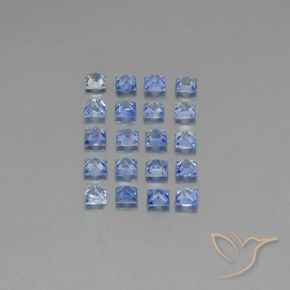 3.70 ct natürliche Mittleres Dunkelblau Saphir-Edelsteine, Quadrat, VVS-VS