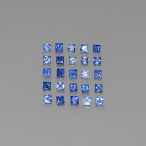  ct natürliche blauer Saphir-Edelsteine, Quadrat, VVS-VS