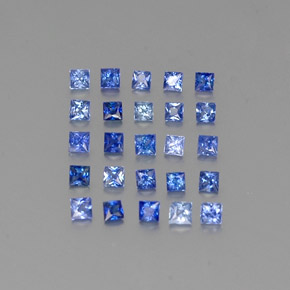  ct natürliche blauer Saphir-Edelsteine, Quadrat, VVS-VS