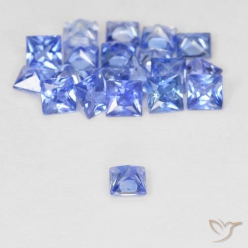 1,62 ct natürliche blauer Saphir-Edelsteine, Quadrat, VVS-VS